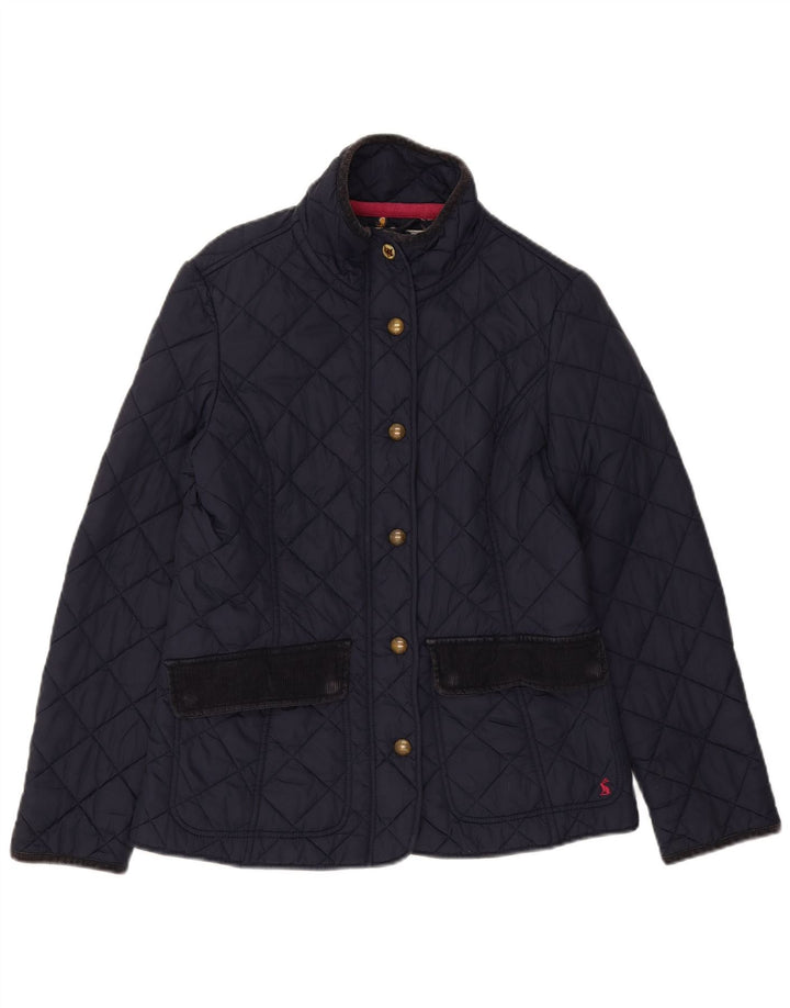 Joules Chaqueta acolchada para mujer UK 12 Medium Azul marino Algodón