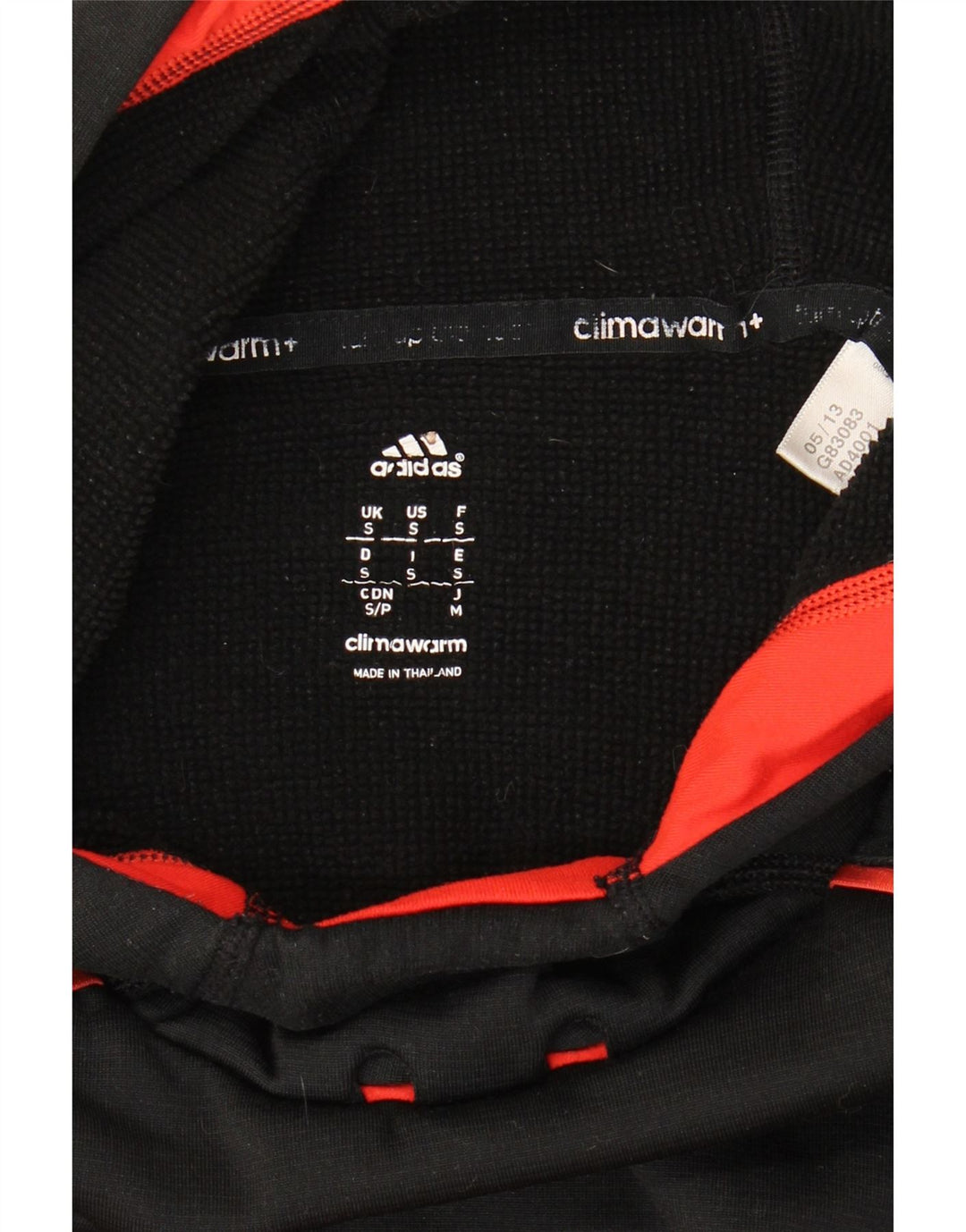 Adidas Climawarm Sudadera con capucha para hombre, talla pequeña, color negro