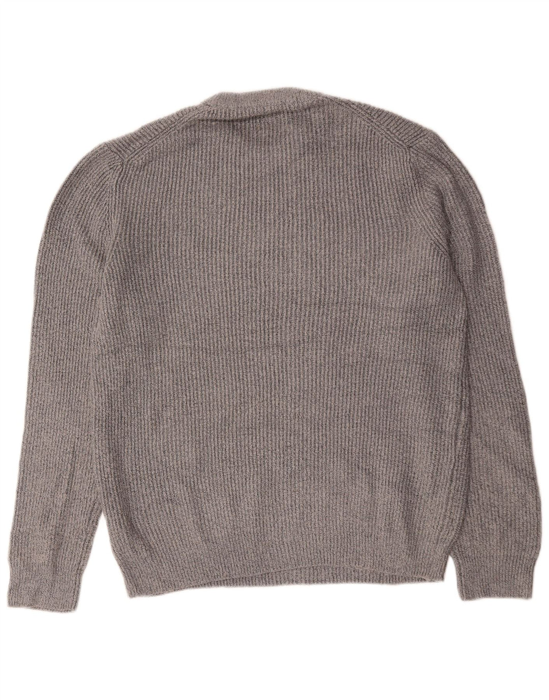 Marks & Spencer - Jersey de cuello redondo para hombre, talla grande, poliamida gris