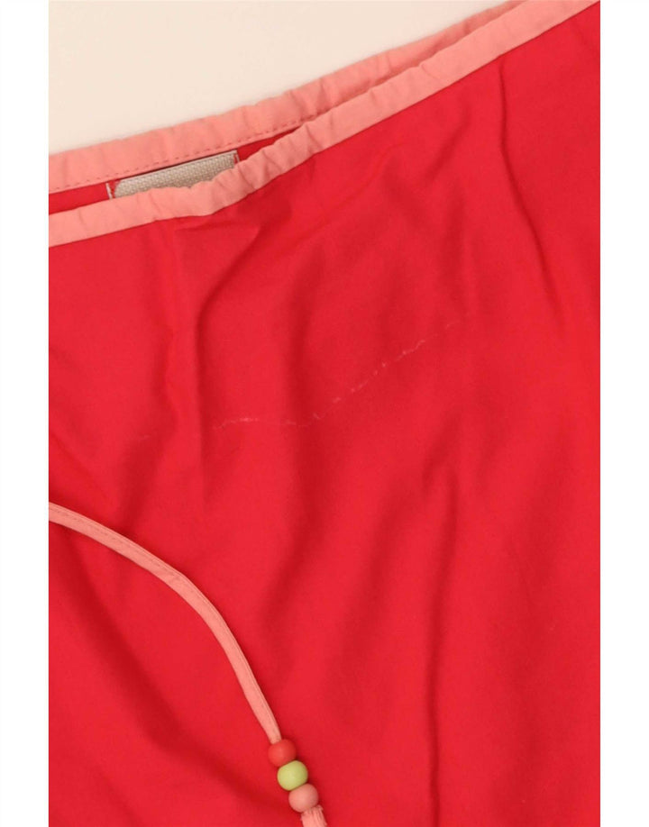 Tommy Hilfiger Falda Acampanada para Mujer Mediana W34 Algodón Rojo