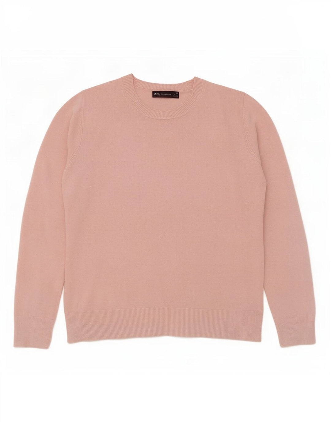 Marks & Spencer - Jersey de cuello redondo para mujer, talla 40, color rosa medio