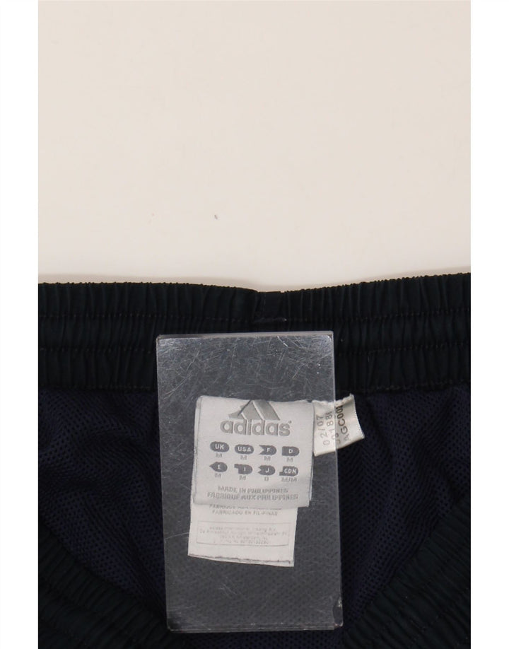 Adidas Mujer Chándal Pantalones Joggers UK 12 Medio Azul Marino Poliéster
