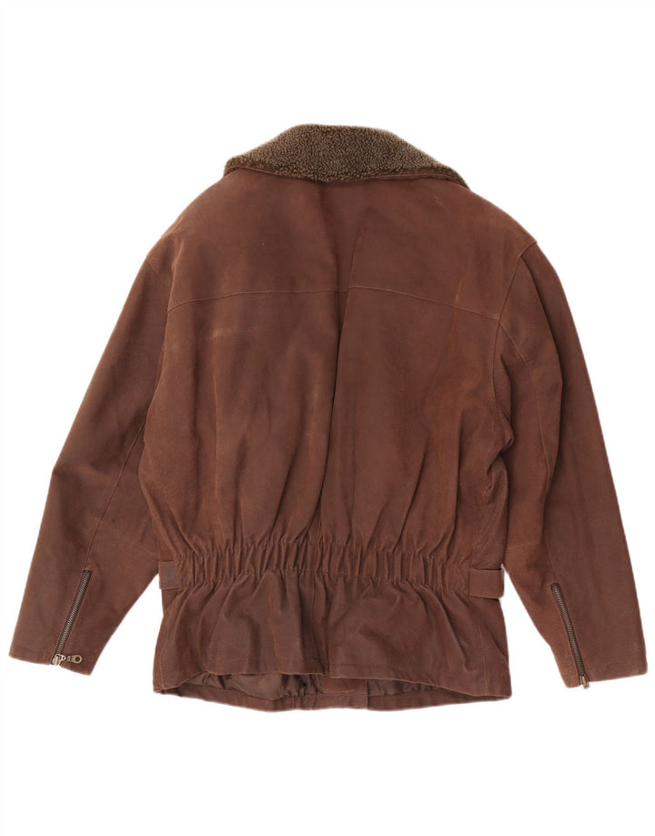 Chaqueta de ante para mujer Front Line EU 44 XL Cuero marrón