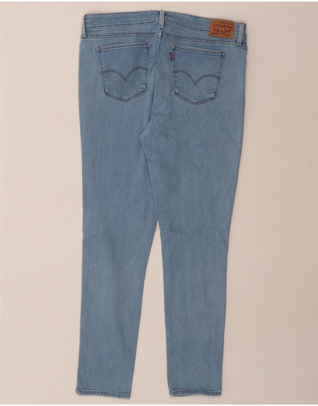 LEVI'S Womens 711 Skinny Jeans W32 L29 Blue Vintage Levi's and Second-Hand Levi's from Messina Hembry 