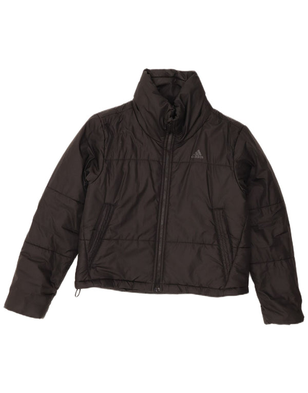 Adidas - Chaqueta acolchada de gran tamaño para mujer, talla 4/6, poliéster negro