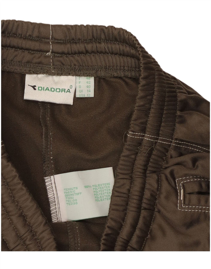 DIADORA Pantalones de Chándal para Mujer UK 44 Large Caqui Poliéster