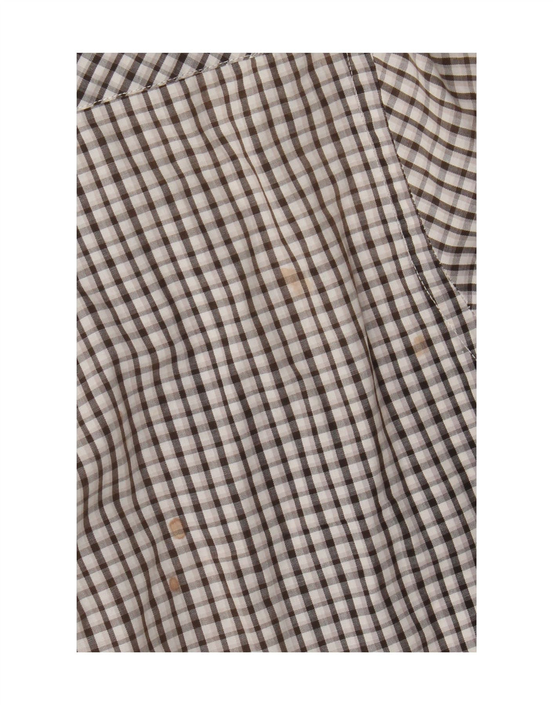 Camisa Carrera Regular Fit para hombre de algodón a cuadros negros grandes