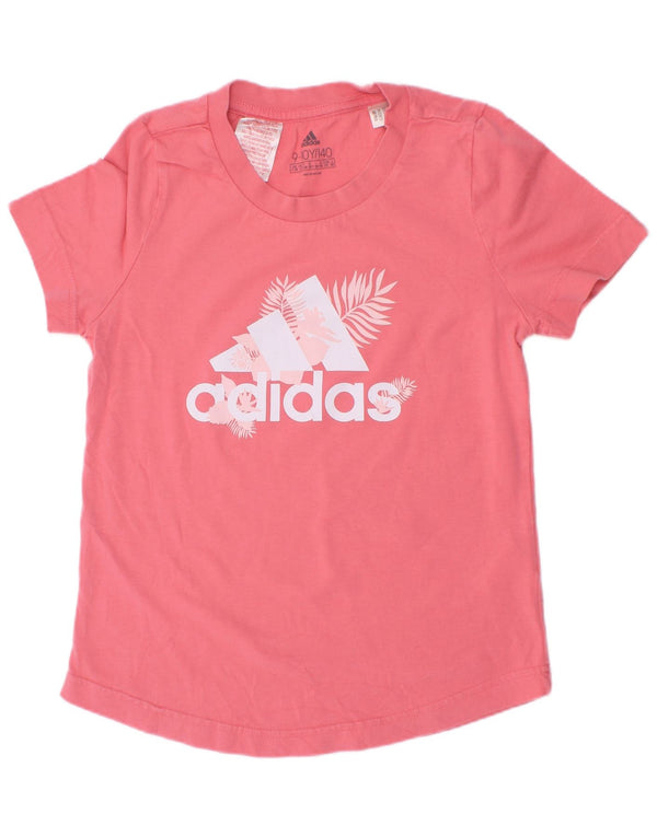 Adidas Camiseta gráfica para niña 9-10 años Rosa Floral Algodón