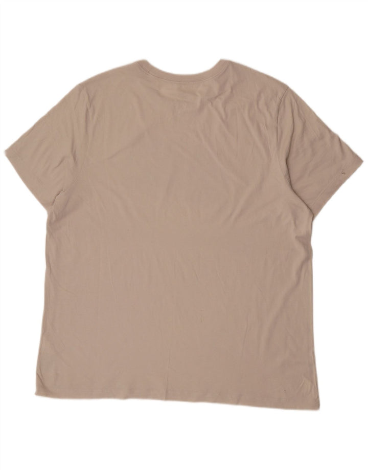 Nike Camiseta gráfica para hombre Top 2XL Algodón beige