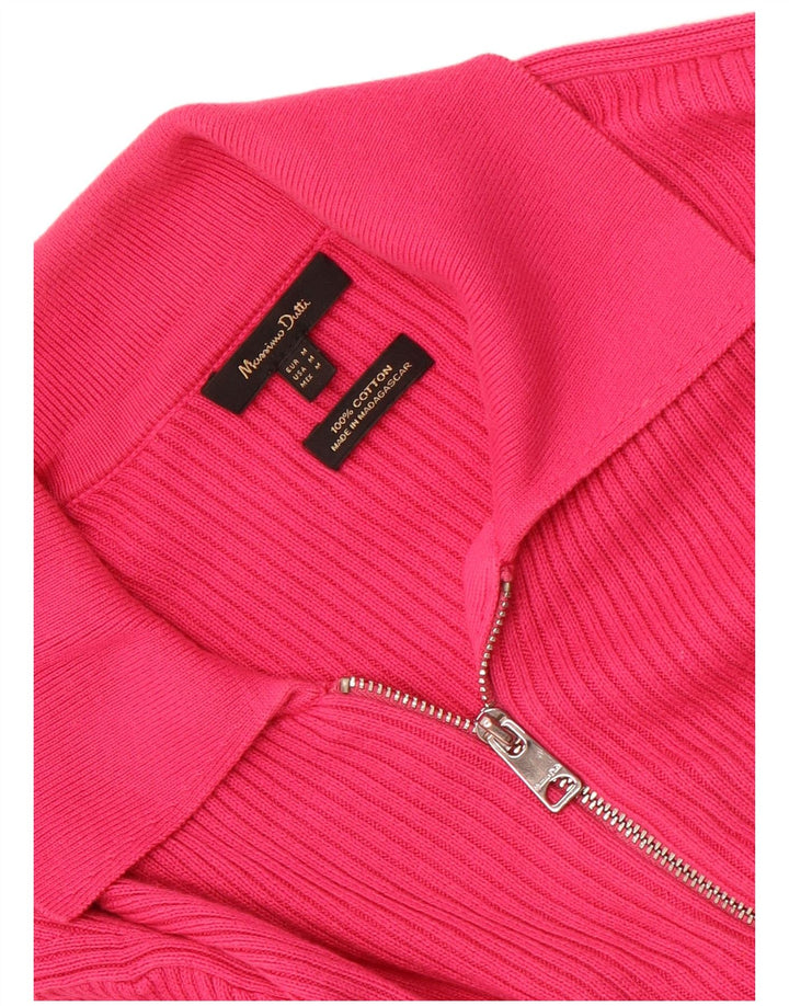 Massimo Dutti Cárdigan Mujer UK 40 Algodón Rosa Medio