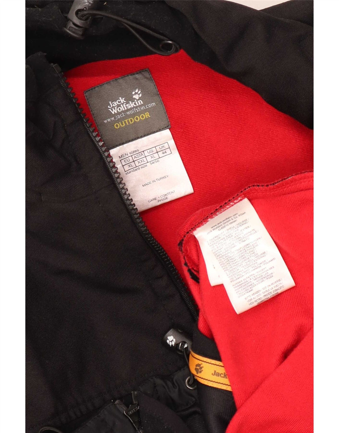 Jack Wolfskin Chaqueta cortavientos para hombre UK 44 XL Poliéster color negro