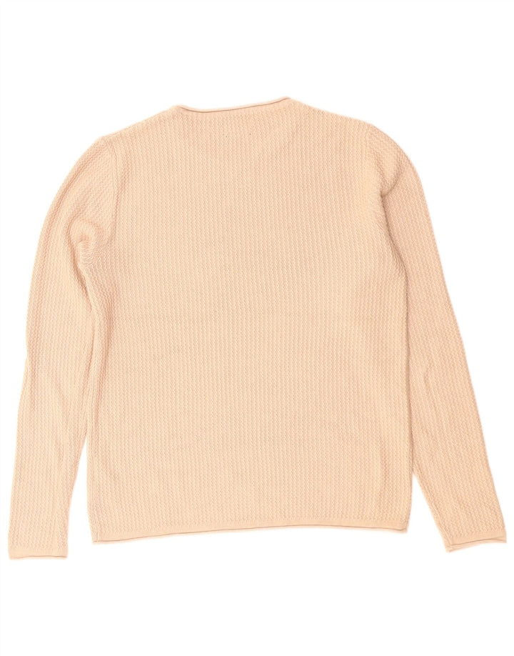 Jersey Jack & Jones Hombre con Cuello Redondo de Algodón Beige Medio