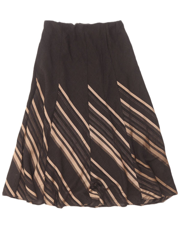Marks & Spencer Falda acampanada para mujer UK 14 Medium W30 Azul marino a rayas