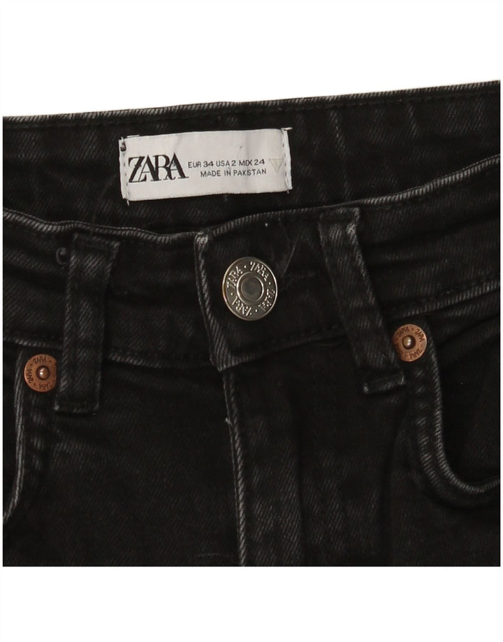 Zara Vaqueros Bootcut Mujer EU 34 2XS W24 L26 Negro