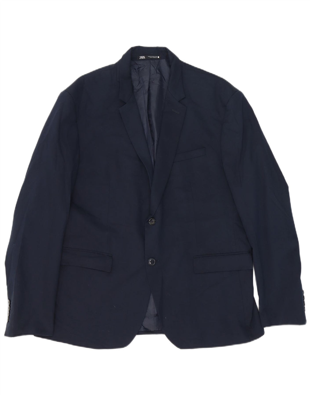 Zara Chaqueta Blazer De 2 Botones Para Hombre EU 56 XL Viscosa Azul Marino