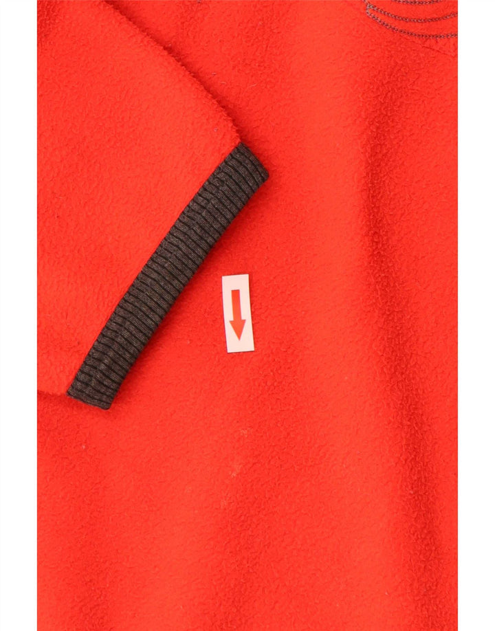 Lotto Jersey de forro polar con cuello y cremallera para mujer UK 44 Poliéster naranja medio