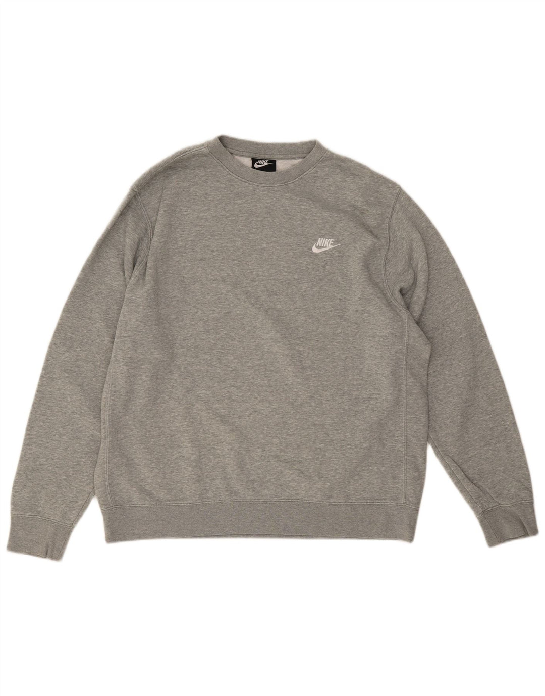 Nike - Sudadera tipo jersey para hombre, talla grande, algodón moteado gris