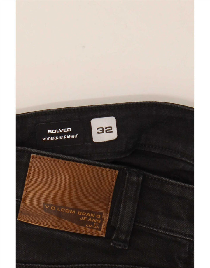 Vaqueros rectos Volcom Solver para hombre W32 L30 Algodón negro