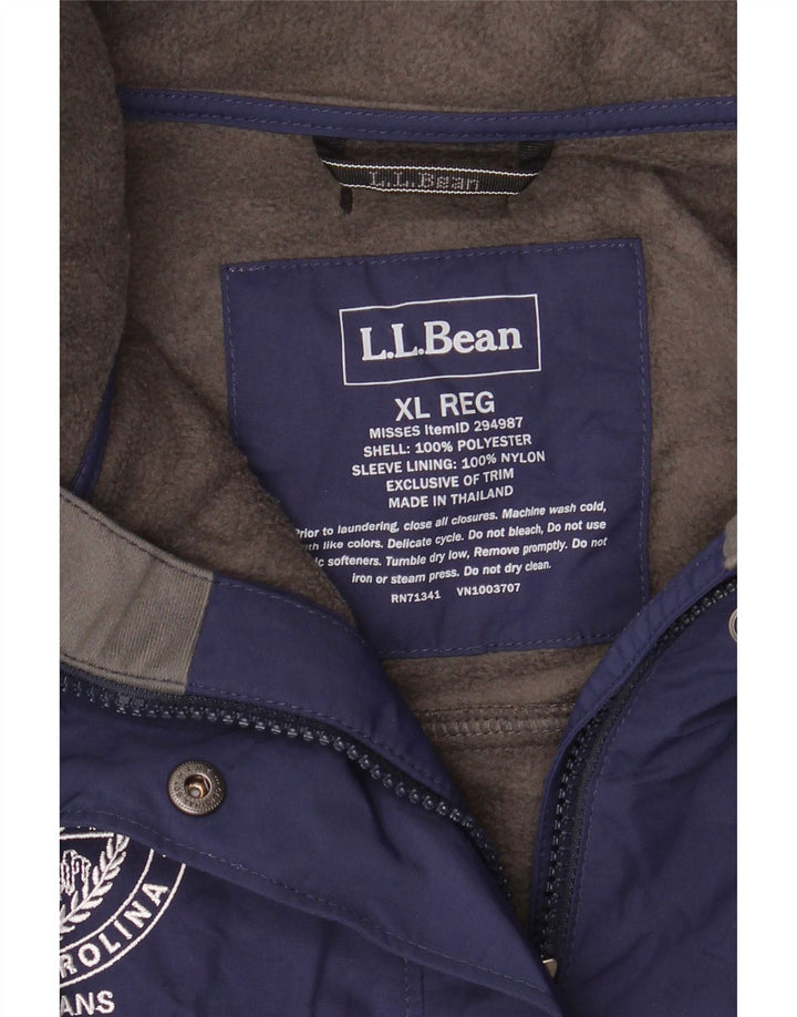 L.L.BEAN Chaqueta cortavientos extragrande para mujer UK 40 XL Poliéster azul marino
