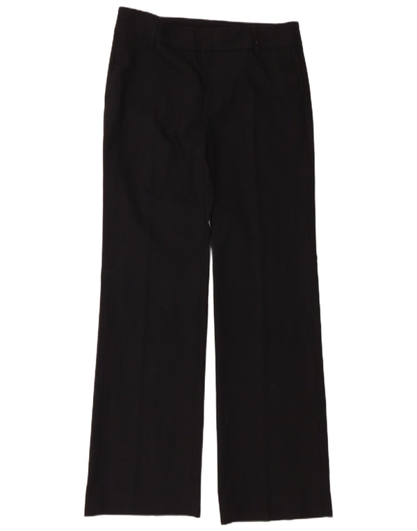 Zara Mujer Pantalones De Traje Bootcut De Cintura Alta EU 40 Medium W30 L34 Negro