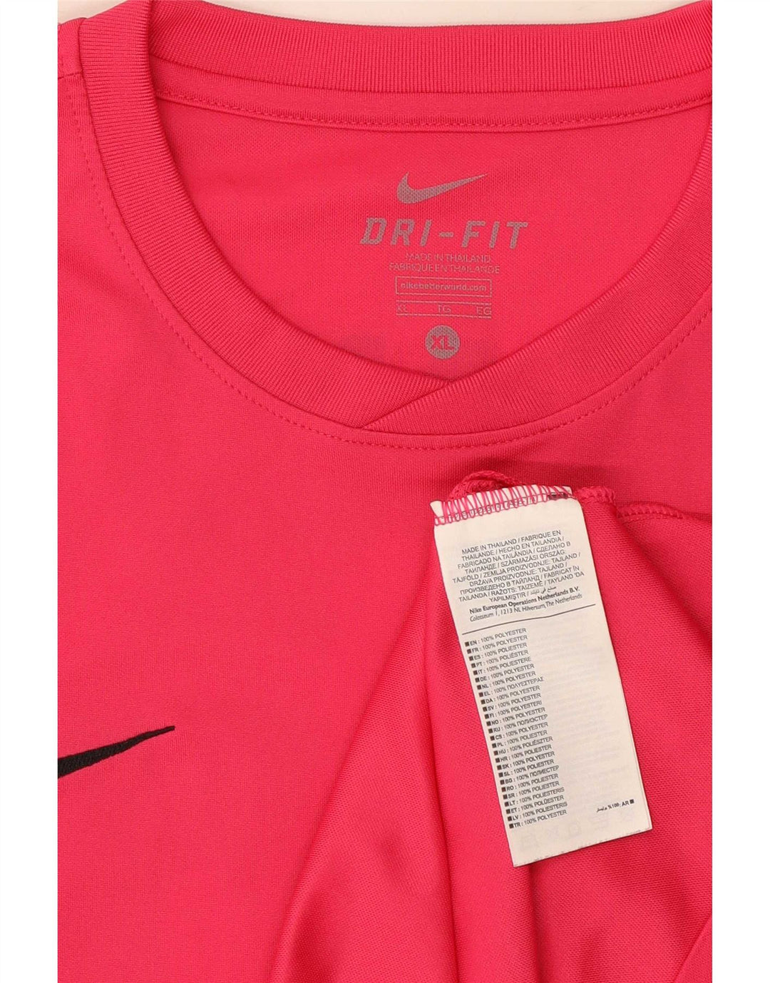 Nike Camiseta Dri Fit Graphic para hombre Top XL Poliéster rosa