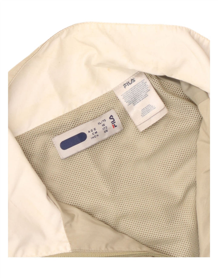 Fila Chaqueta de chándal para niño 15-16 años XL Beige Colorblock Poliéster