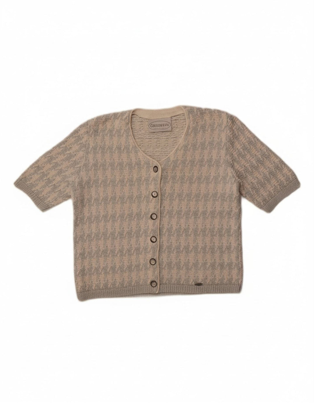 Giesswein Cárdigan para mujer EU 38 Medium White Houndstooth