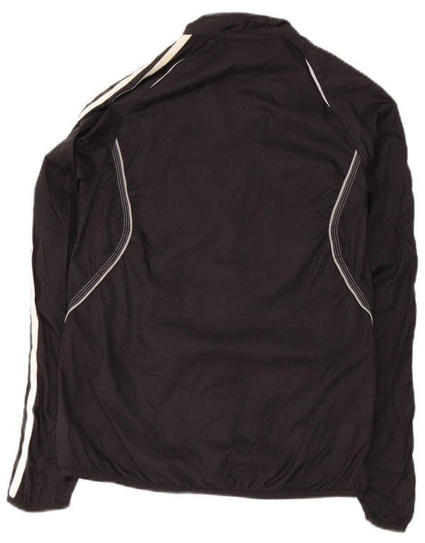 Adidas - Chaqueta de chándal para mujer, talla 10, nailon negro pequeño