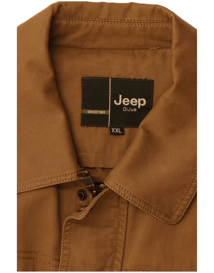 Chaqueta bomber para hombre Jeep UK 44 2XL Marrón