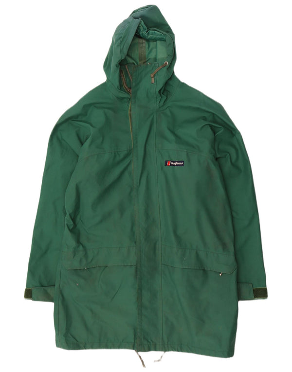Berghaus Chubasquero con capucha para hombre UK 38 Medium Green Nylon