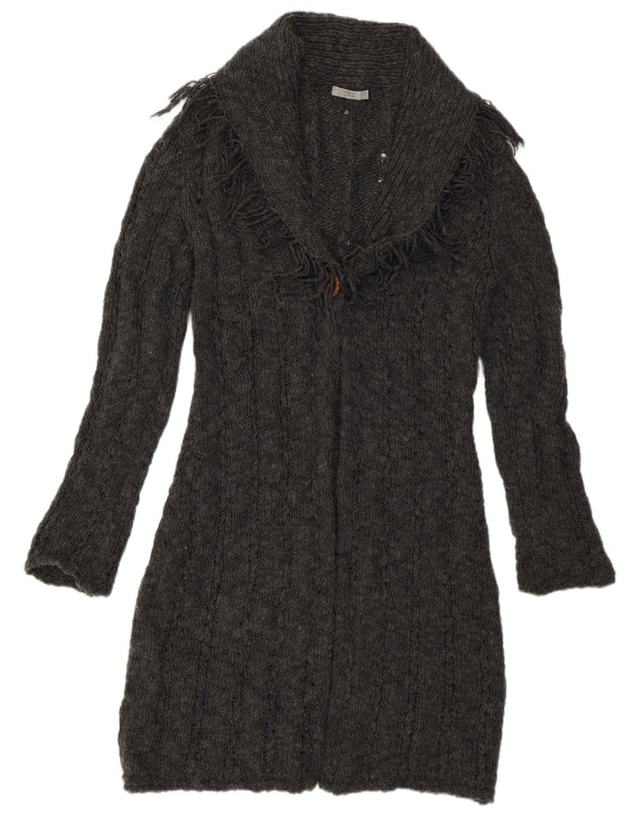 Marks & Spencer Suéter tipo cárdigan largo para mujer Reino Unido 40 Acrílico gris medio