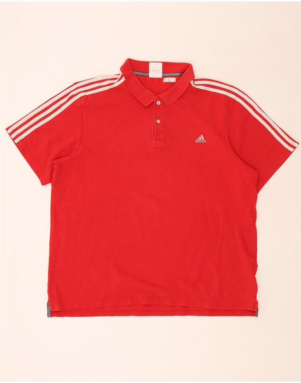 Polo ADIDAS Hombre 2XL Algodón Rojo