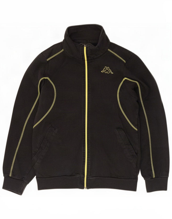 Chaqueta superior de chándal para hombre Kappa Small Black Cotton