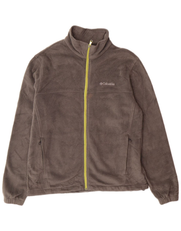 COLUMBIA Chaqueta polar para hombre UK 40 Grande Gris Poliéster