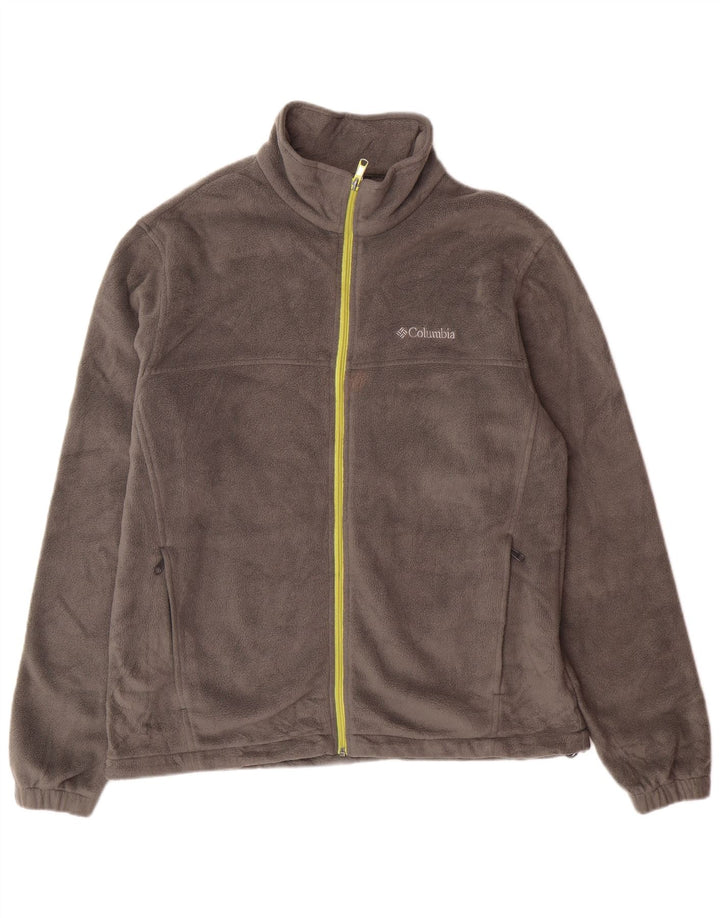 COLUMBIA Chaqueta polar para hombre UK 40 Grande Gris Poliéster