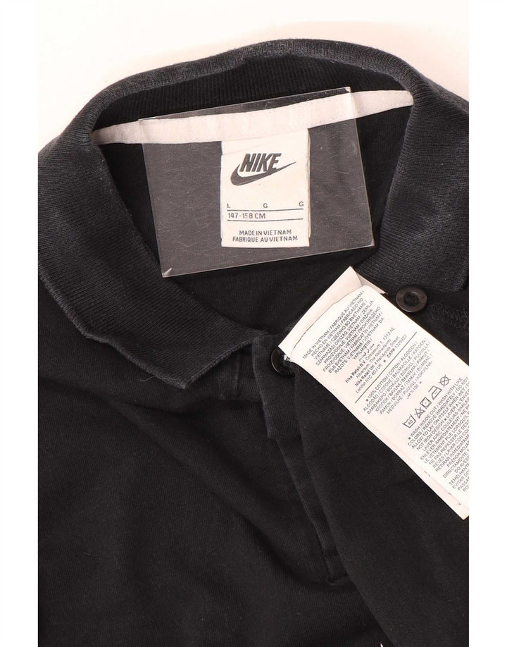 Nike Polo para niños 12-13 años Grande Negro Algodón