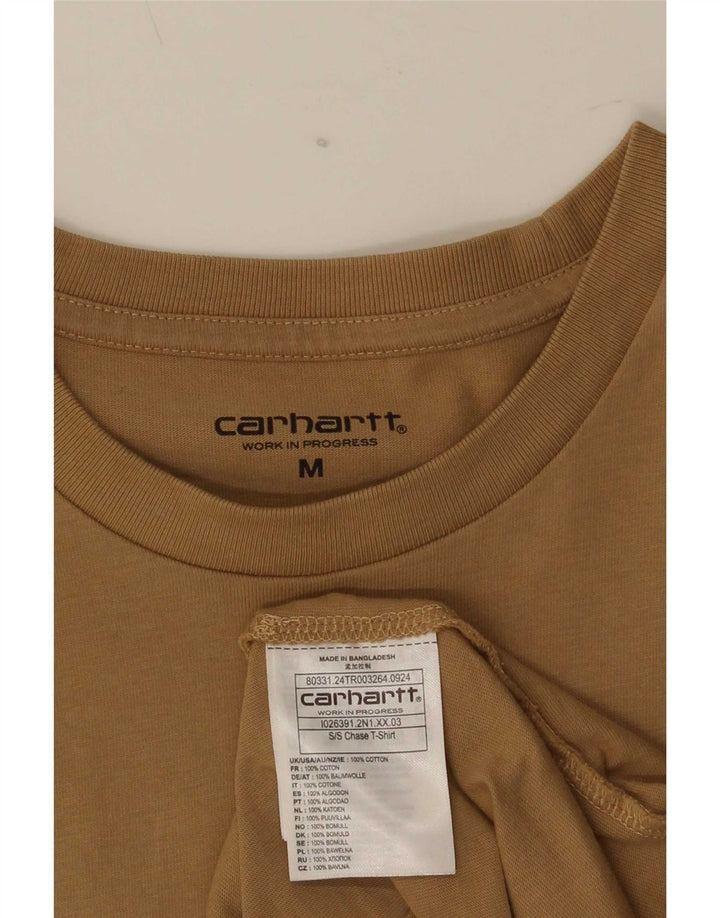 Camiseta Carhartt Hombre Top Algodón Marrón Medio