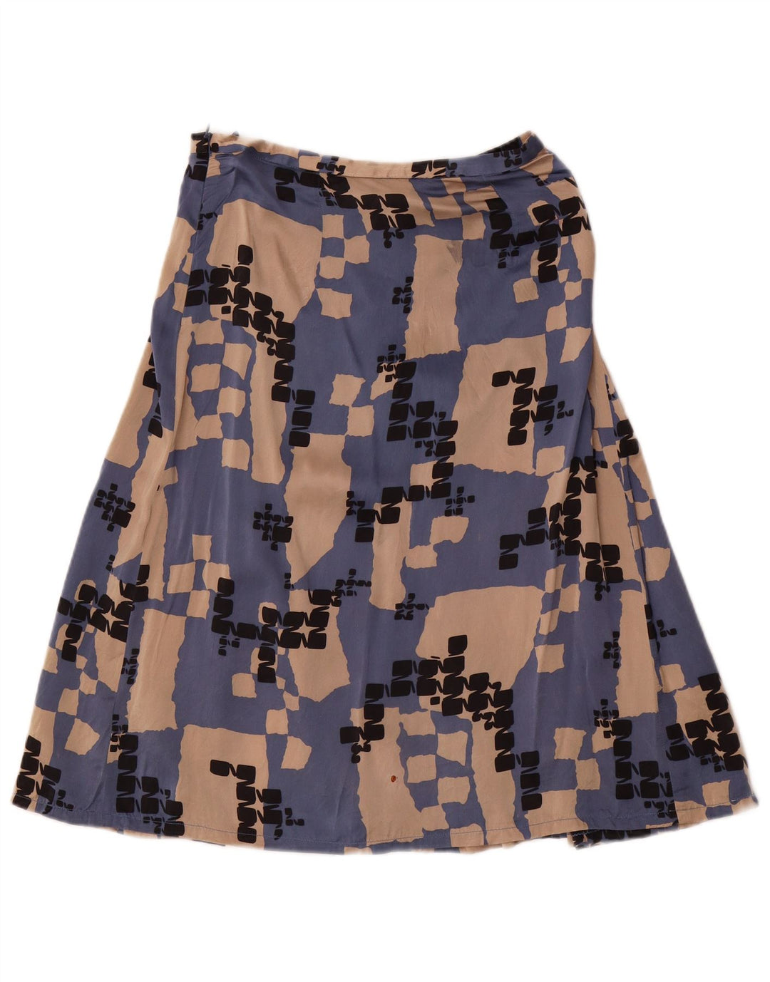 LES COPAINS Conjunto de falda de 2 piezas para mujer IT 42 Medium W28 Seda geométrica azul