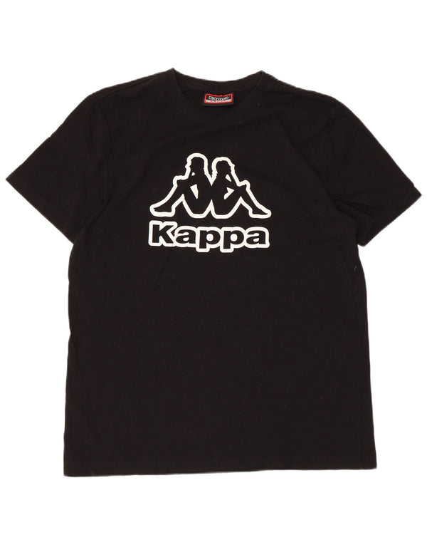 Kappa Camiseta gráfica para mujer Top UK 46 Large Black