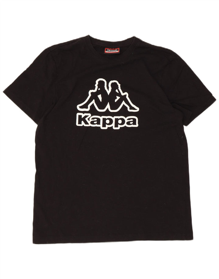 Kappa Camiseta gráfica para mujer Top UK 46 Large Black