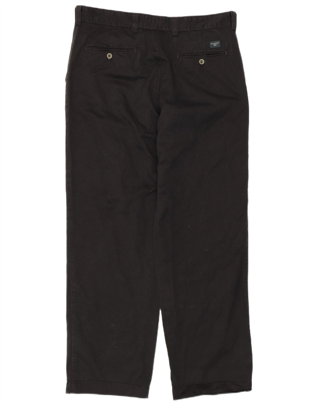 DOCKERS Pantalón chino recto para hombre W36 L32 Algodón negro