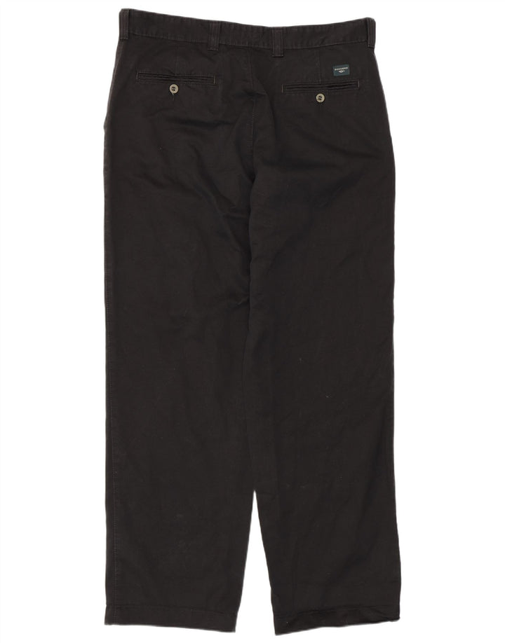 DOCKERS Pantalón chino recto para hombre W36 L32 Algodón negro