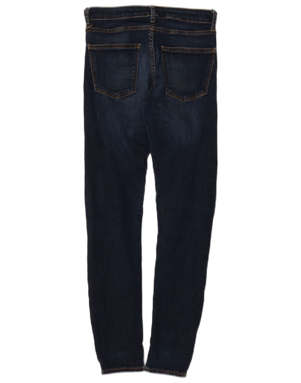 Zara Womens Skinny Jeans EU 34 2XS W24 L28 Navy Blue Cotton