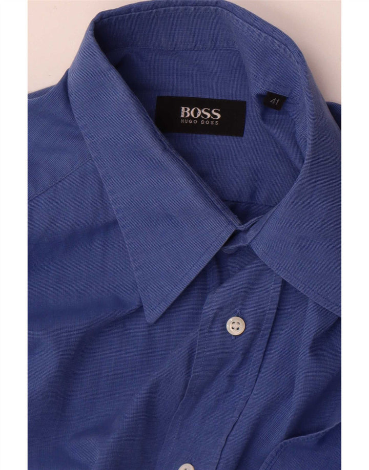 Camisa Hugo Boss Hombre Talla 41 Grande Azul