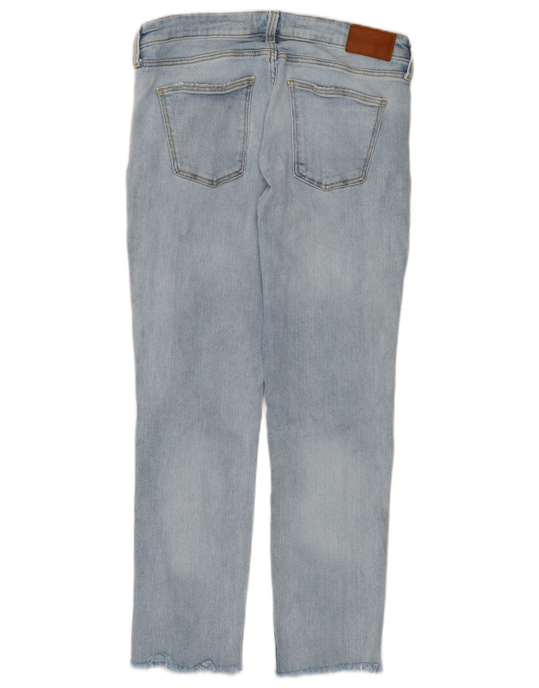 Zara Jeans recortados desgastados para mujer EU 40 Medium W30 L25 Algodón azul