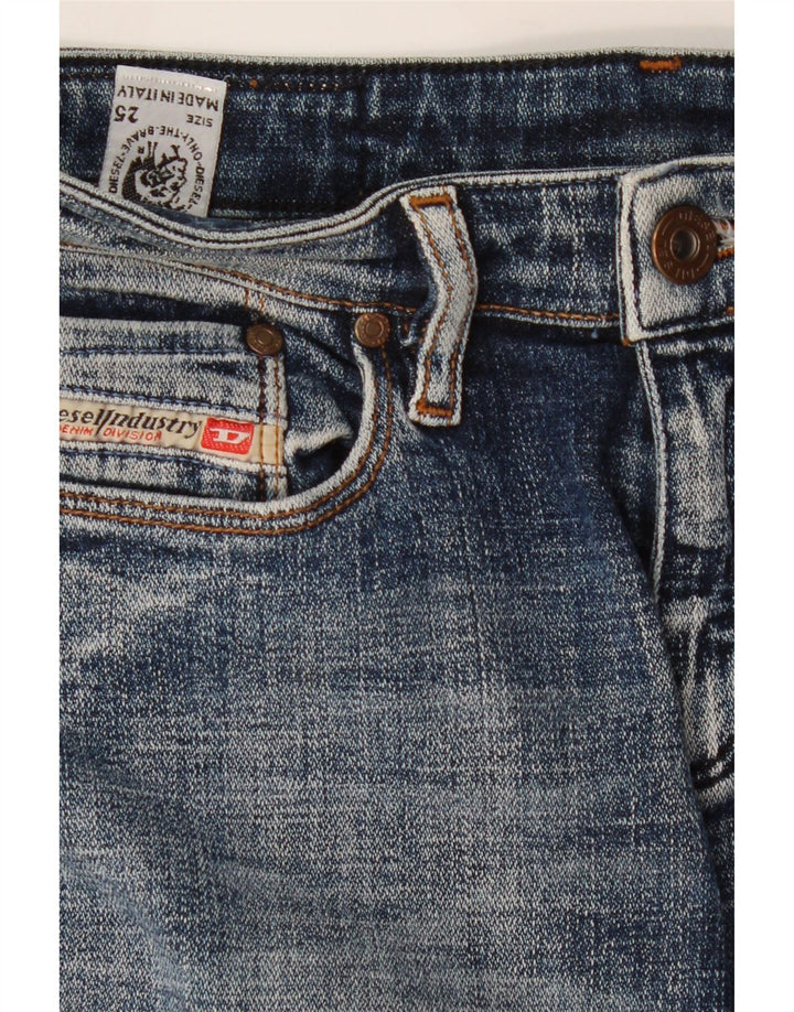 DIESEL Womens Straight Jeans W25 L29 Blue Cotton Vintage Diesel and Second-Hand Diesel from Messina Hembry 