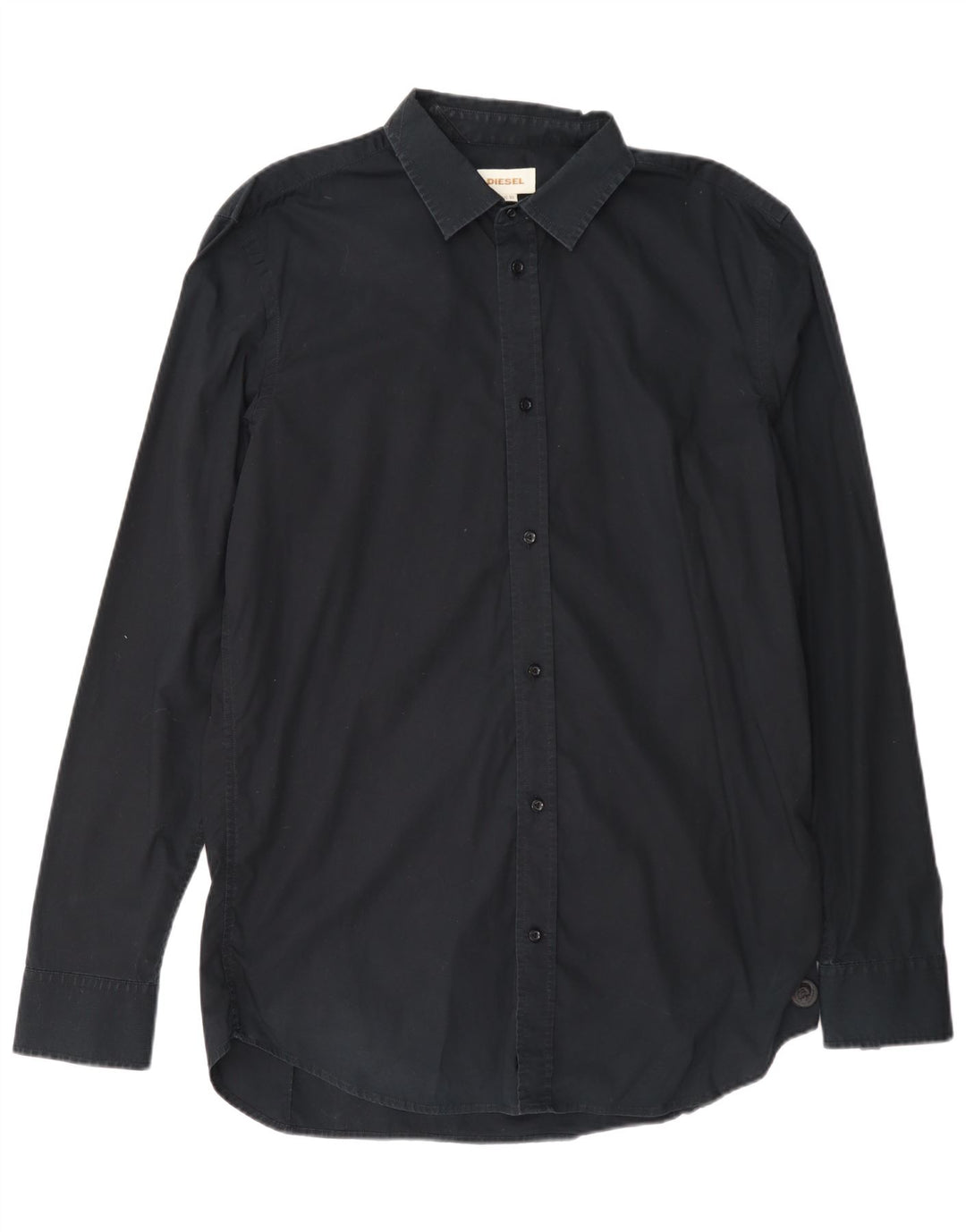 Camisa Diesel Hombre XL Algodón Negro