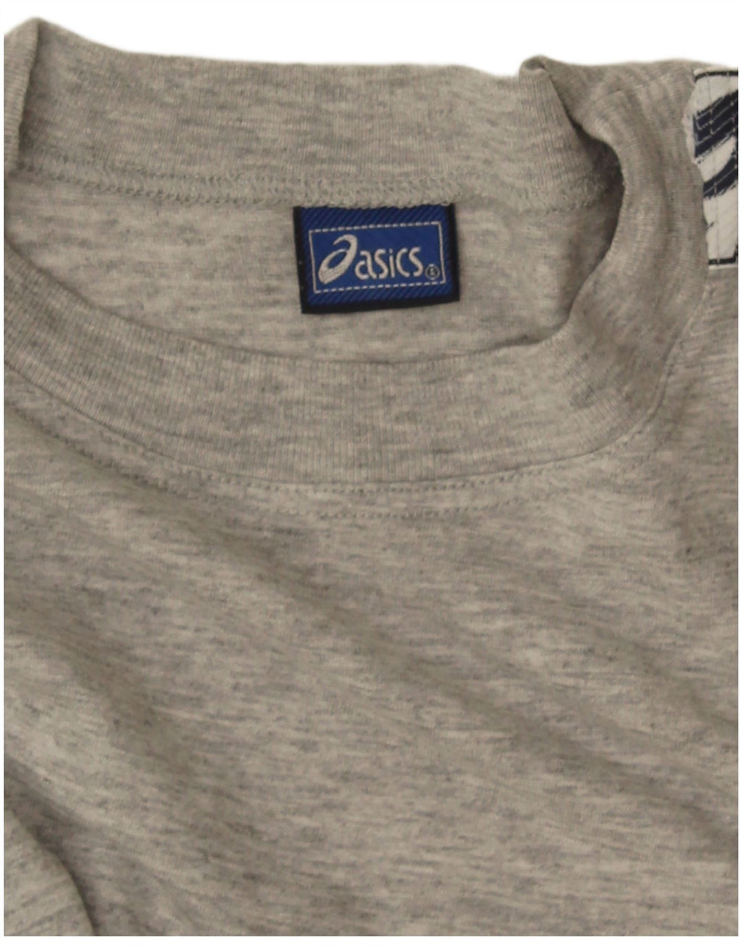 Asics - Camiseta corta con gráfico para mujer (talla 40), color gris medio