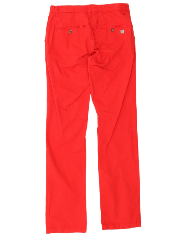 Pantalones casuales rectos vintage para hombre W31 L34 Algodón rojo