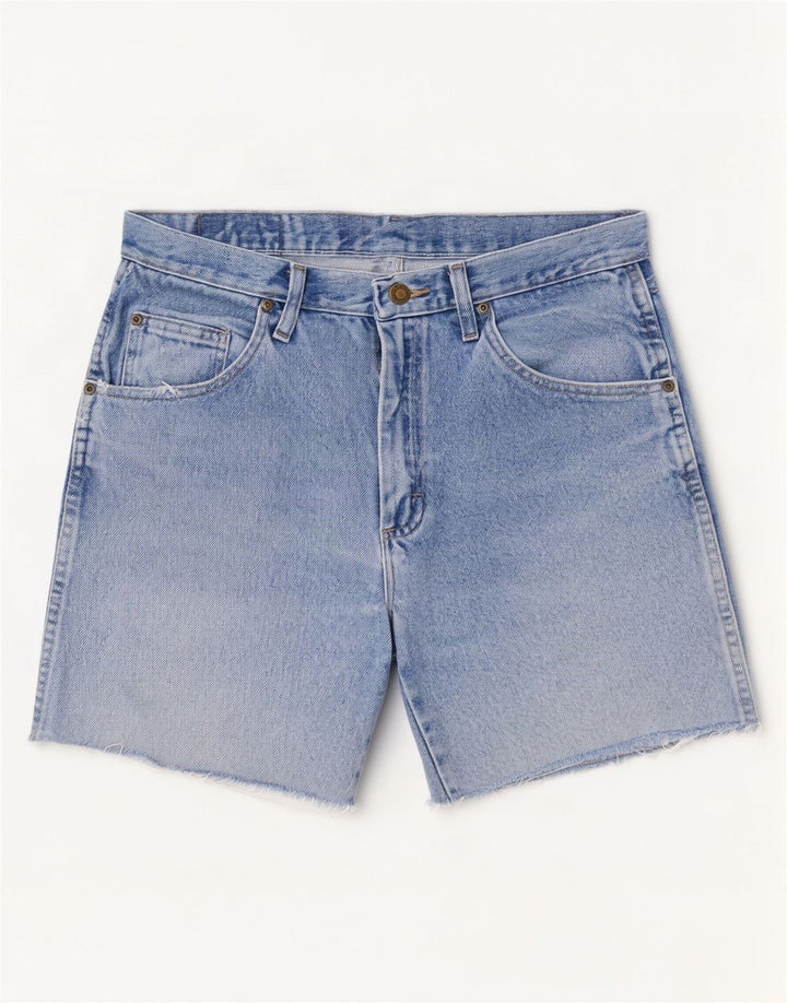 Wrangler Pantalones cortos vaqueros de corte regular para hombre W31 Algodón azul medio